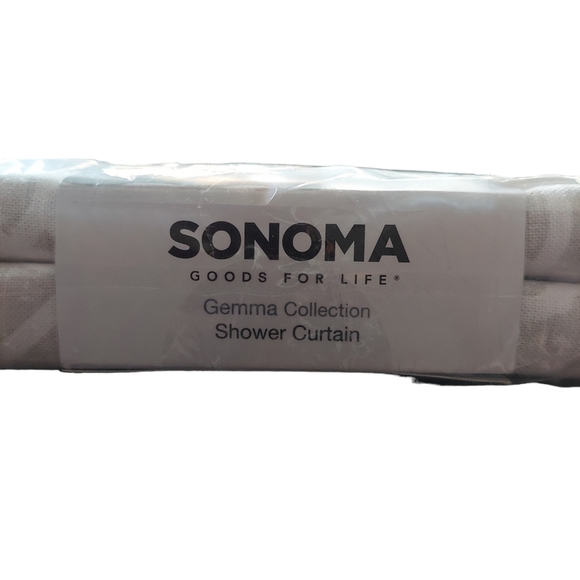 Sonoma Gemma Collection Fabric Shower Curtain NWT - Picture 4 of 7